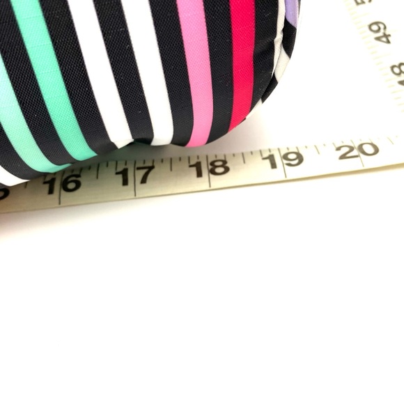 LeSportsac black white stripe multicolor tote - Picture 8 of 14